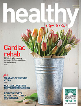 Spring 2017 Healthy Tomorrow magazine cover
