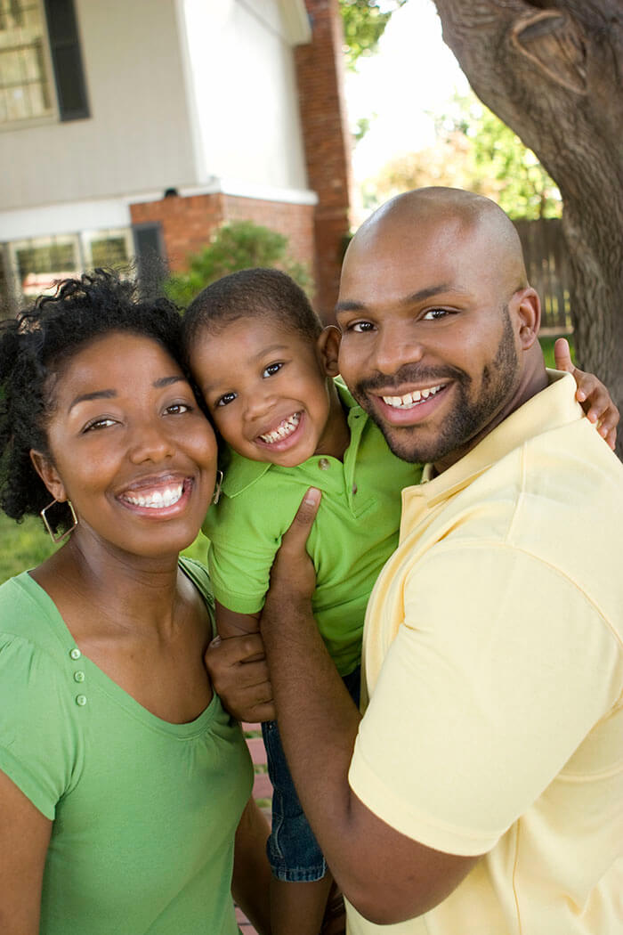 Young couple with child