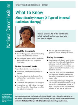 Brachytherapy brochure