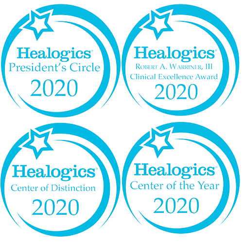 Healogics award logos