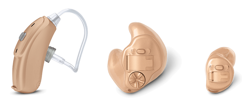 Various hearing aid styles
