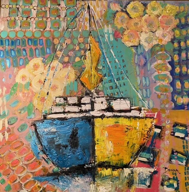 Columbus Sailing Forward by Donna Rosenberg