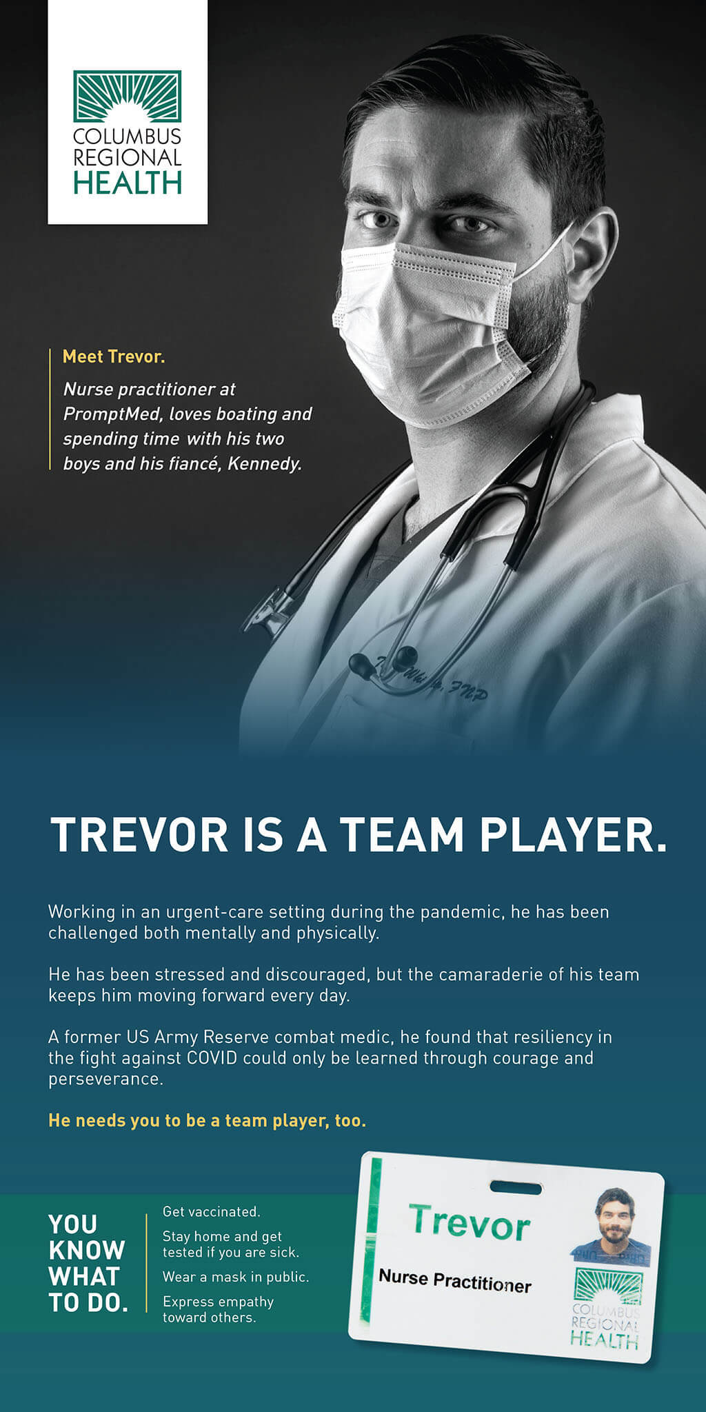edCRH_COVIDAd_Trevor_10wx20h COVID ad featuring Trevor Whipker.